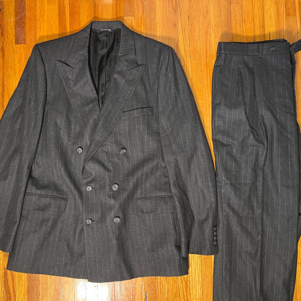 Men’s Vintage Burberrys Double Breasted Full Suit
